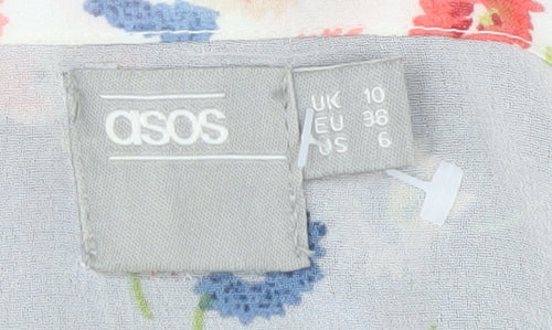 ASOS Women's Multicoloured Floral Dress Size 10