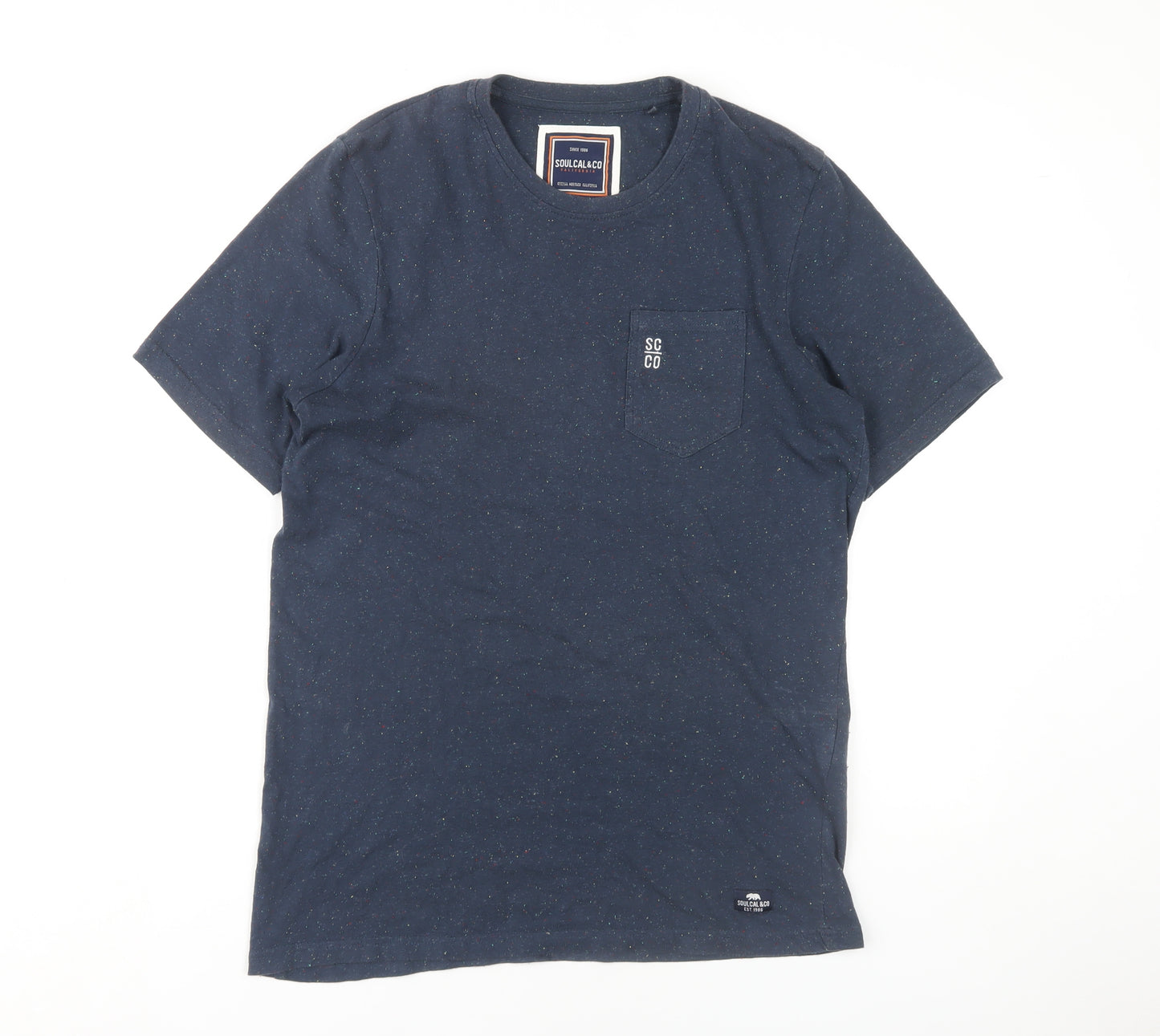 SoulCal & Co Men's Blue Crew Neck T-Shirt S