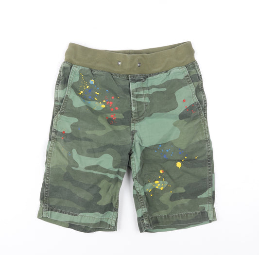 Gap Boys Green Camo Cargo Shorts M Summer Cotton