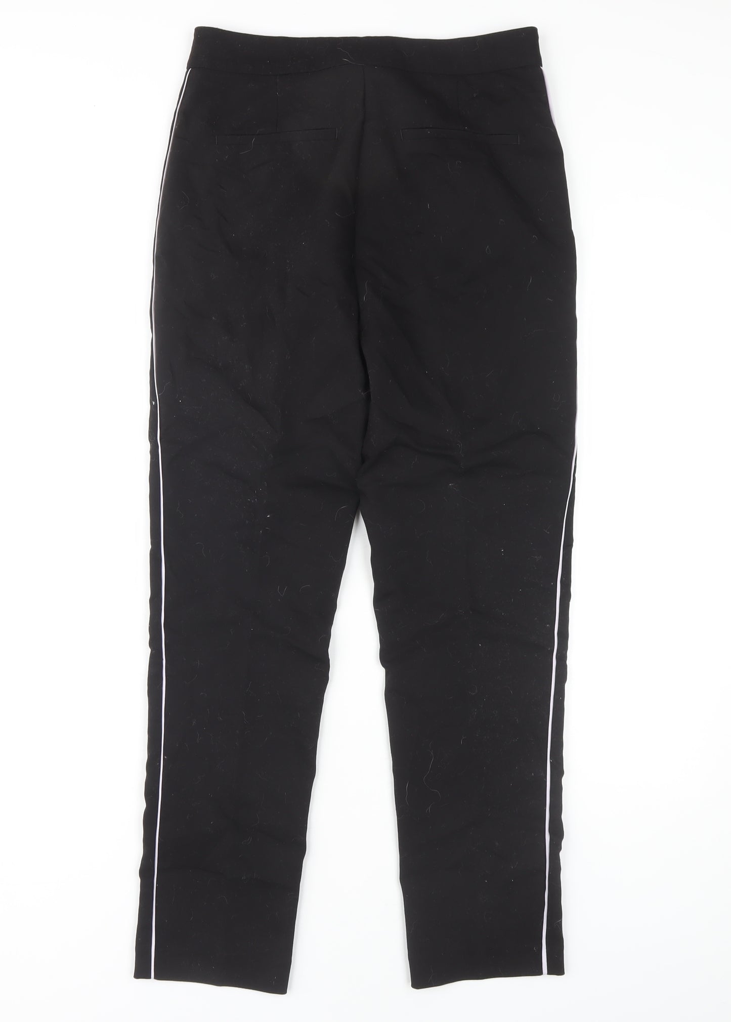 Zara Basic Women's Black Straight Trousers M