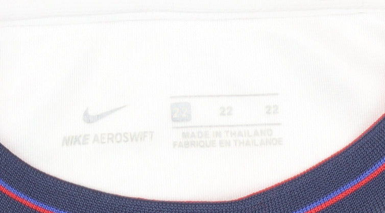 Nike Boys White Football Jersey 2XS - Lightweight & Stylish