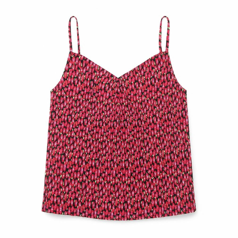 Front view of Mango Women's Multicoloured Floral Camisole Tank Top, size M