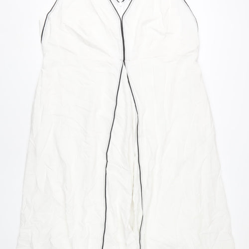 Marks and Spencer Women's White Sleeveless Plus Size Dress