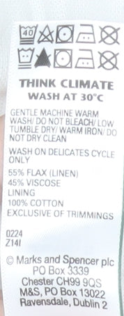 Marks and Spencer Women's White Sleeveless Plus Size Dress