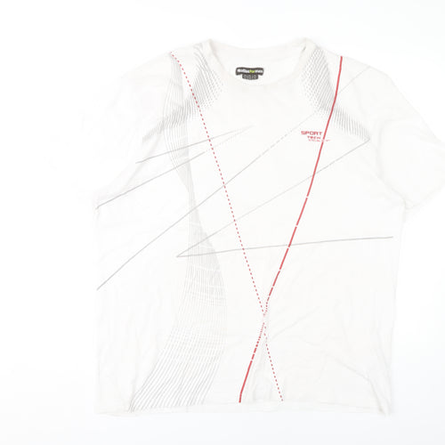 Atlas for Men White Graphic Print XL T-Shirt