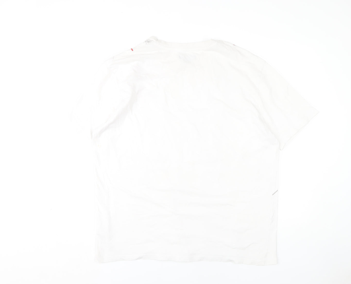 Atlas for Men White Graphic Print XL T-Shirt