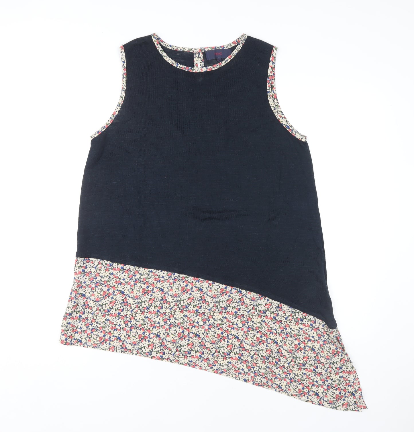 Next Women's Multicoloured Floral Tunic Top Size 14