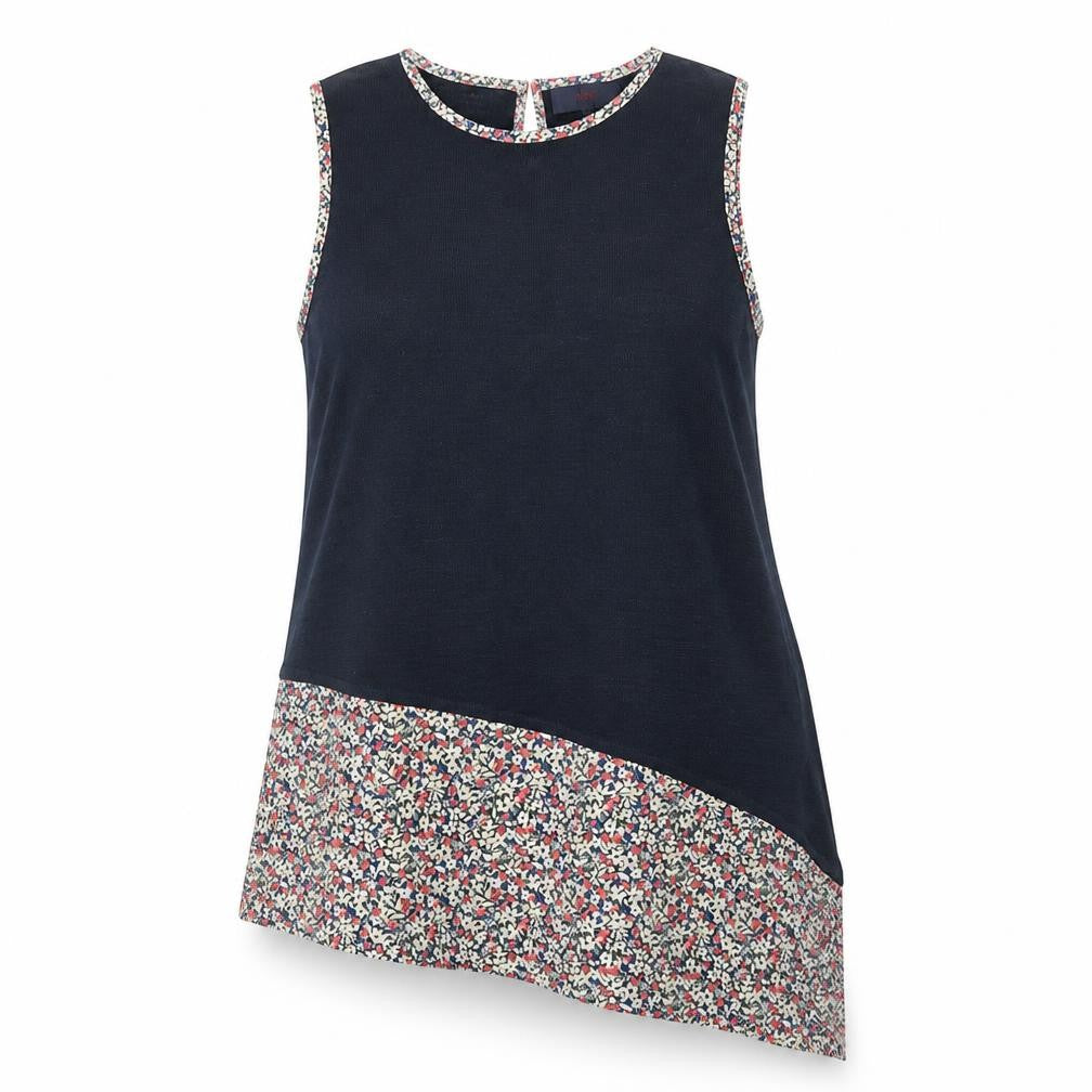 Front view of Next Women's Multicoloured Floral Tunic Top, size 14