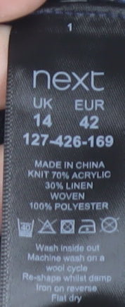 Next Women's Multicoloured Floral Tunic Top Size 14