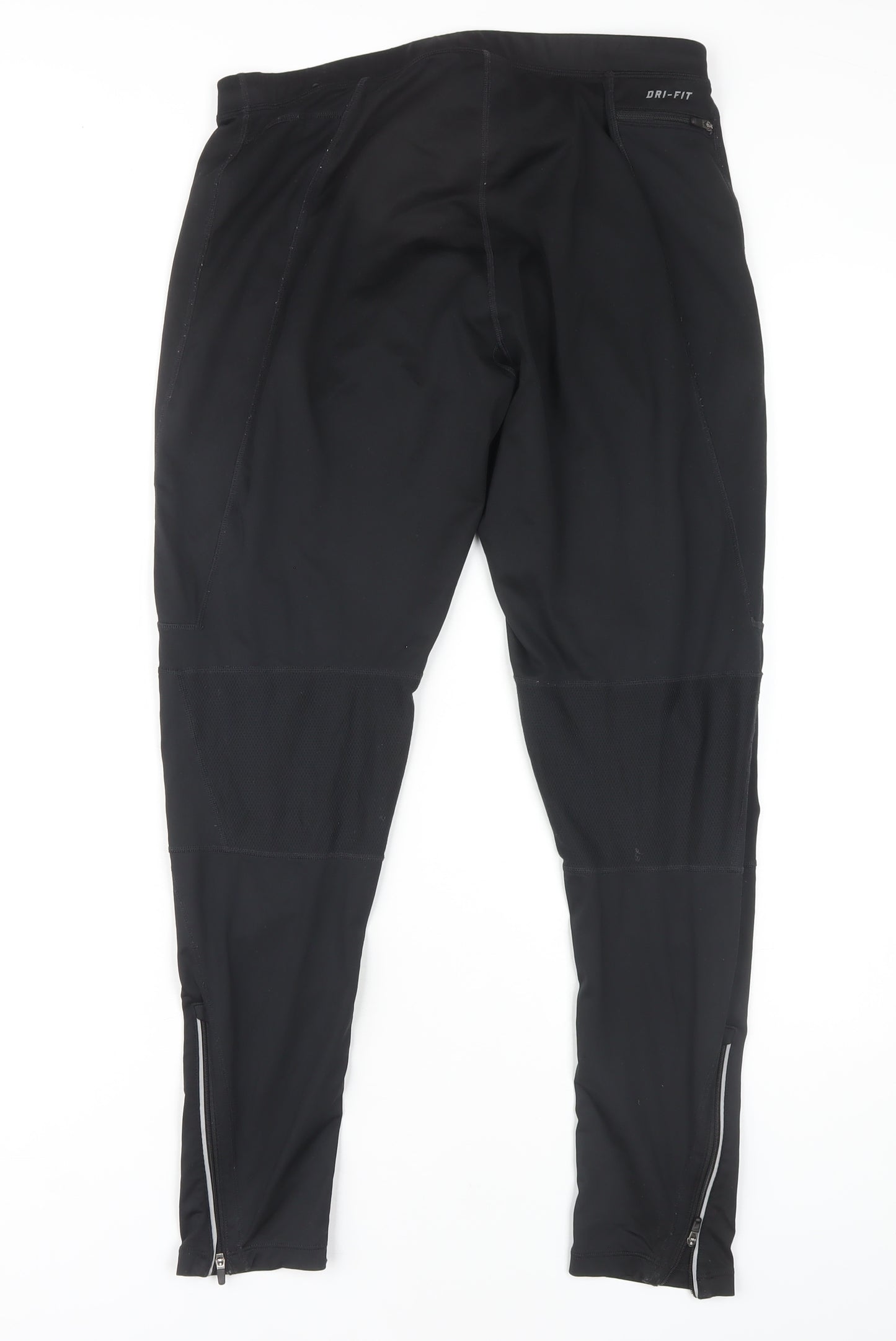 Nike Unisex Black Running Trousers XL - Breathable, Quick Dry