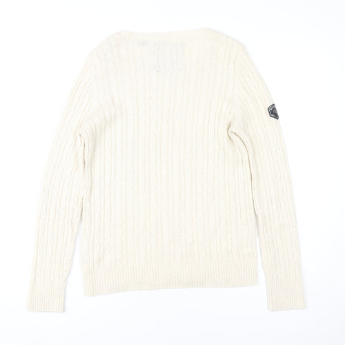 SuperDry Women's Beige Pullover Jumper M