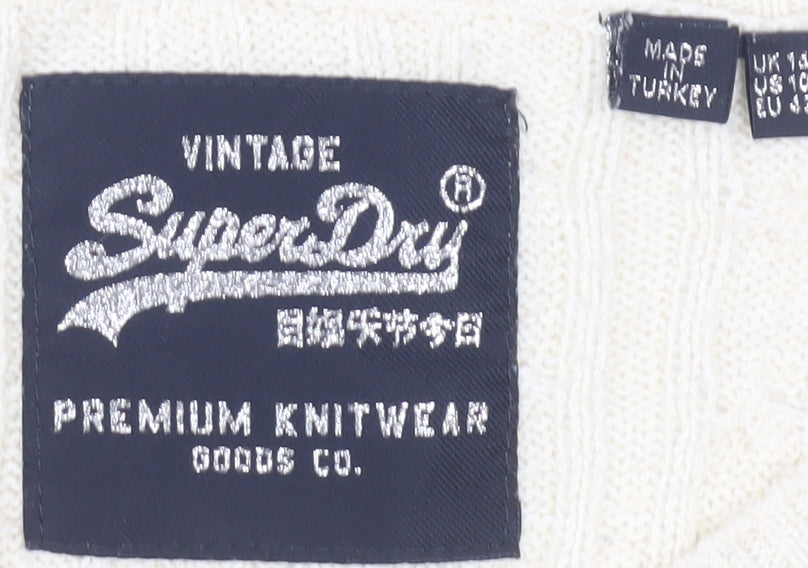 SuperDry Women's Beige Pullover Jumper M