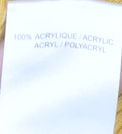 Damart Women's Yellow Crew Neck Pullover Jumper Size 22