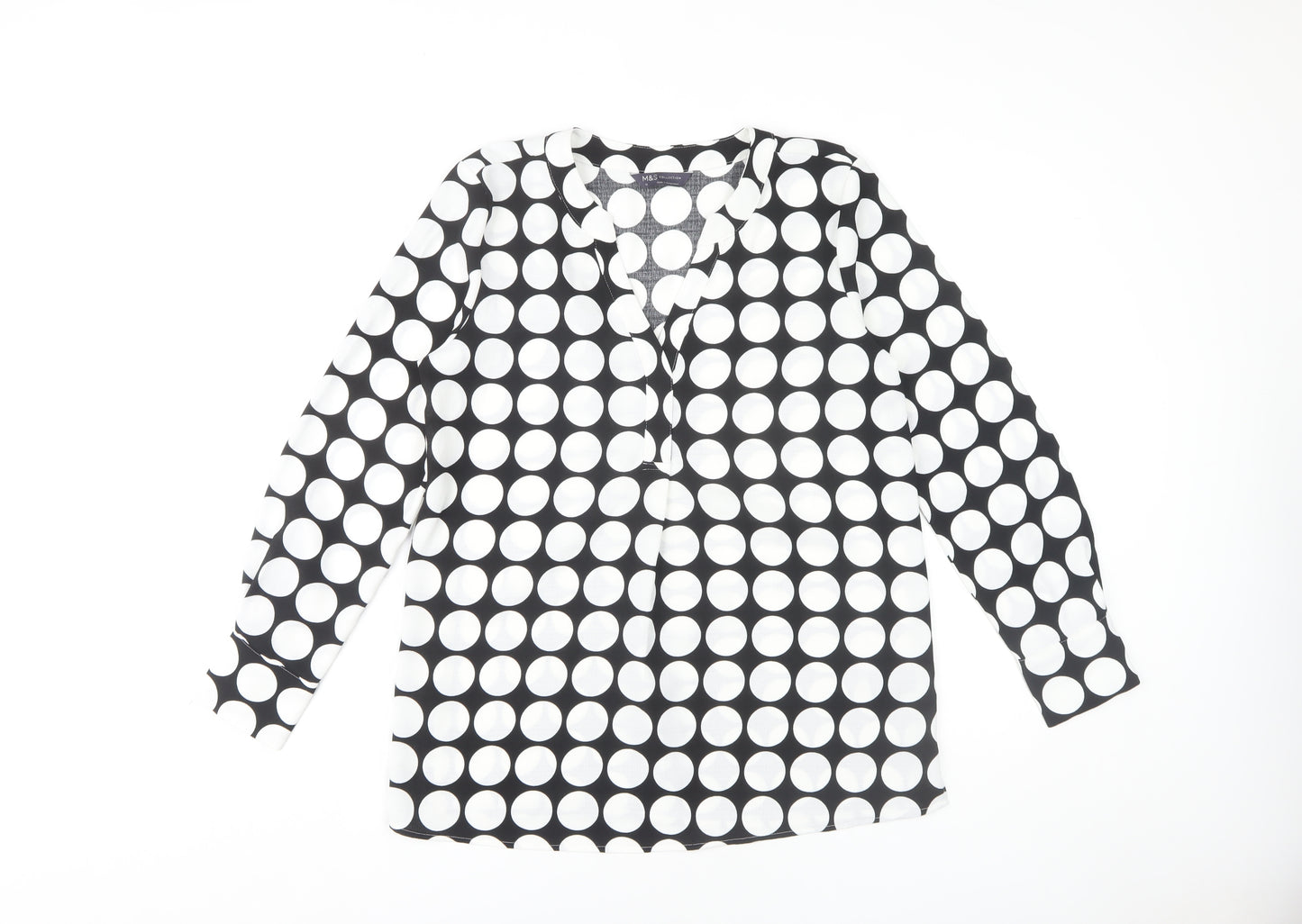 Marks and Spencer Women’s Black Polka Dot Blouse, Size 10