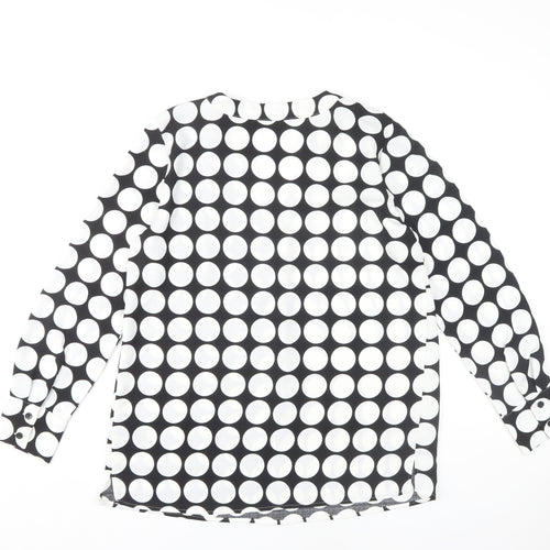 Marks and Spencer Women’s Black Polka Dot Blouse, Size 10