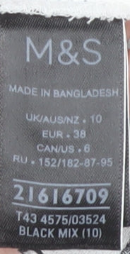 Marks and Spencer Women’s Black Polka Dot Blouse, Size 10