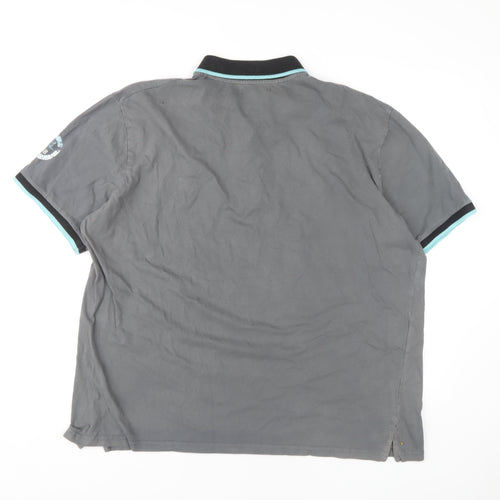 Atlas for Men Grey Polo Shirt XL Short Sleeve
