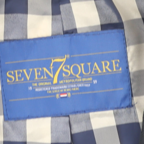 Seven Square Men's Blue Blazer Size UK 40, Notch Lapel