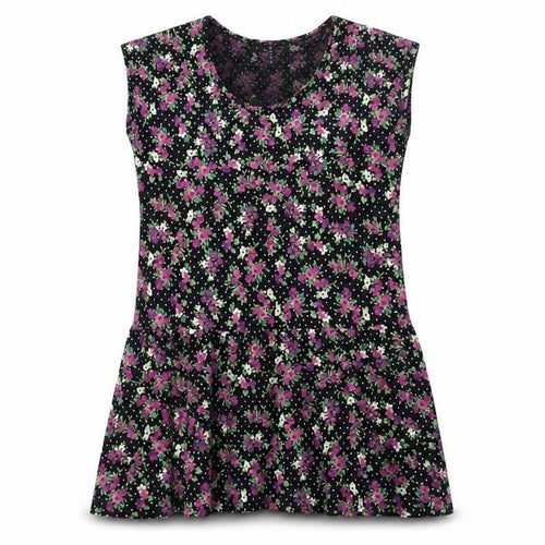 BHS Women's Black Floral Viscose Dress M Casual