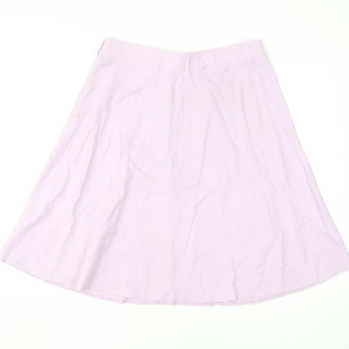 Marks and Spencer Women's Purple A-Line Skirt, Size 14