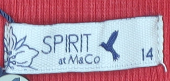 Spirit at M&Co Women's Red Linen Shorts Size 14