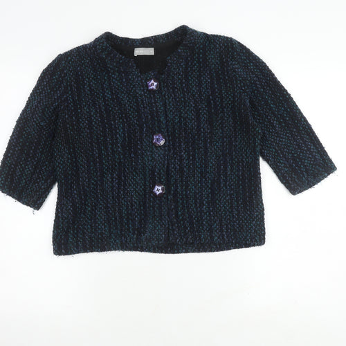 Marks and Spencer Women's Black Cardigan, M, Button Accent