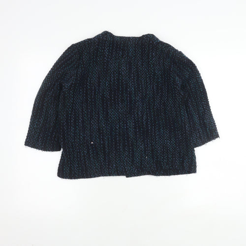 Marks and Spencer Women's Black Cardigan, M, Button Accent