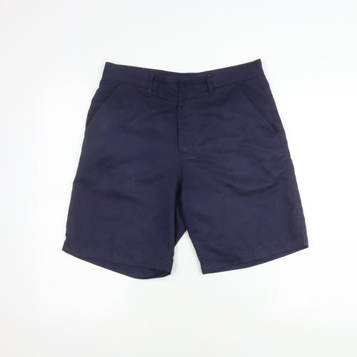 Dunlop Men's Blue Casual Shorts 32W Flat Front