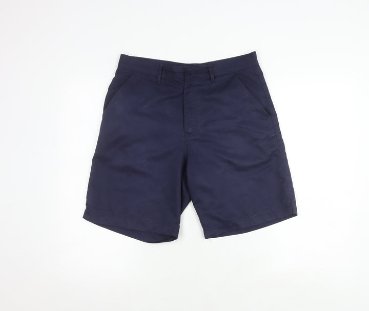 Dunlop Men's Blue Casual Shorts 32W Flat Front
