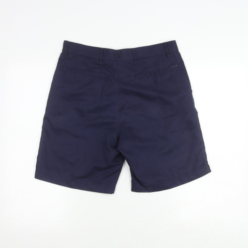 Dunlop Men's Blue Casual Shorts 32W Flat Front