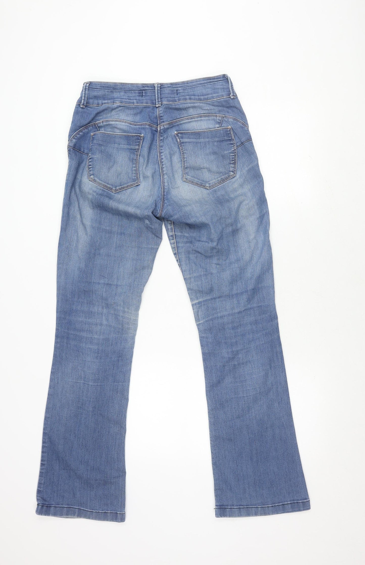 Next Women's Blue Bootcut Jeans, Size 12, Slim Fit, Shaping