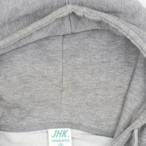 JHK Men's Grey Basic Casual Jacket, Medium, Hooded