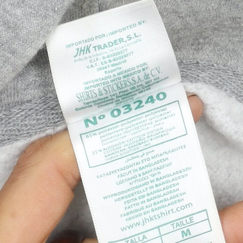 JHK Men's Grey Basic Casual Jacket, Medium, Hooded