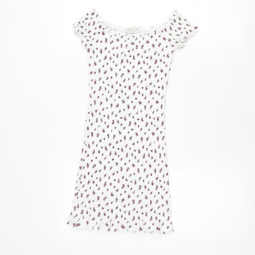 Pacific Republic Teens White Floral Dress Size 8