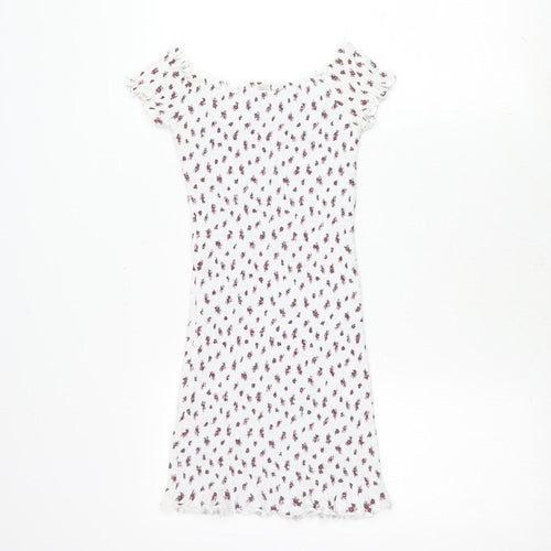 Pacific Republic Teens White Floral Dress Size 8