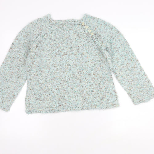 Per Una Multicoloured Teens Wool Blend Chunky Knit Jumper - Size 3