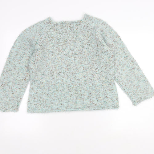 Per Una Multicoloured Teens Wool Blend Chunky Knit Jumper - Size 3