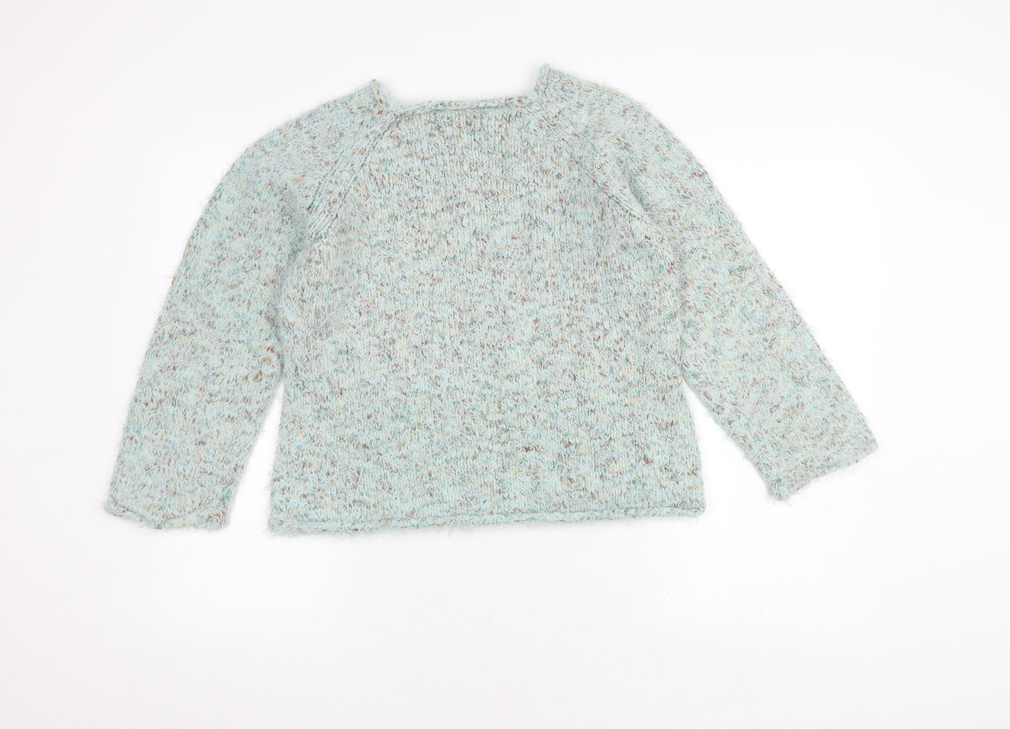 Per Una Multicoloured Teens Wool Blend Chunky Knit Jumper - Size 3