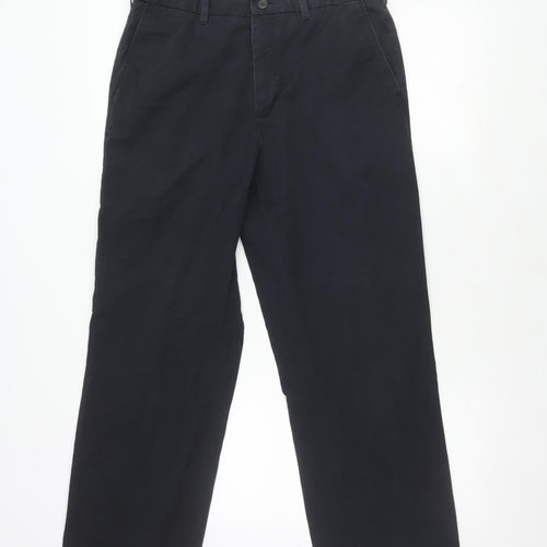 Marks and Spencer Men's Black Cotton Trousers Size 34