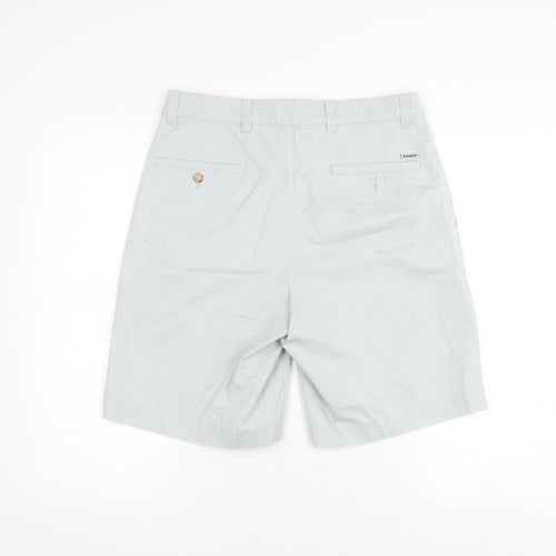 Ashworth Men's Grey Chino Shorts, Size 48, Casual Style