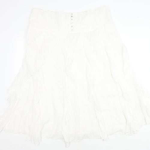 Klass Women’s White Long Skirt, Size 16, Casual Style