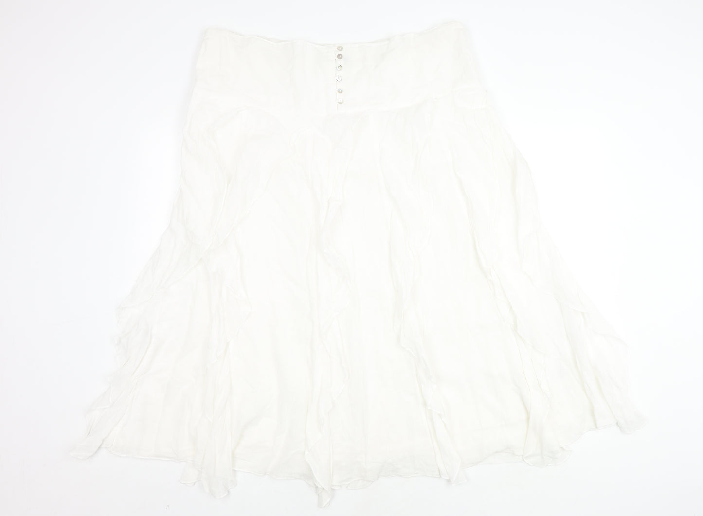 Klass Women’s White Long Skirt, Size 16, Casual Style