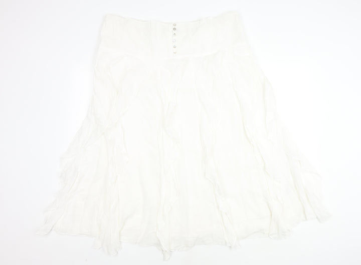 Klass Women’s White Long Skirt, Size 16, Casual Style