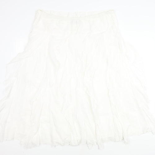 Klass Women’s White Long Skirt, Size 16, Casual Style