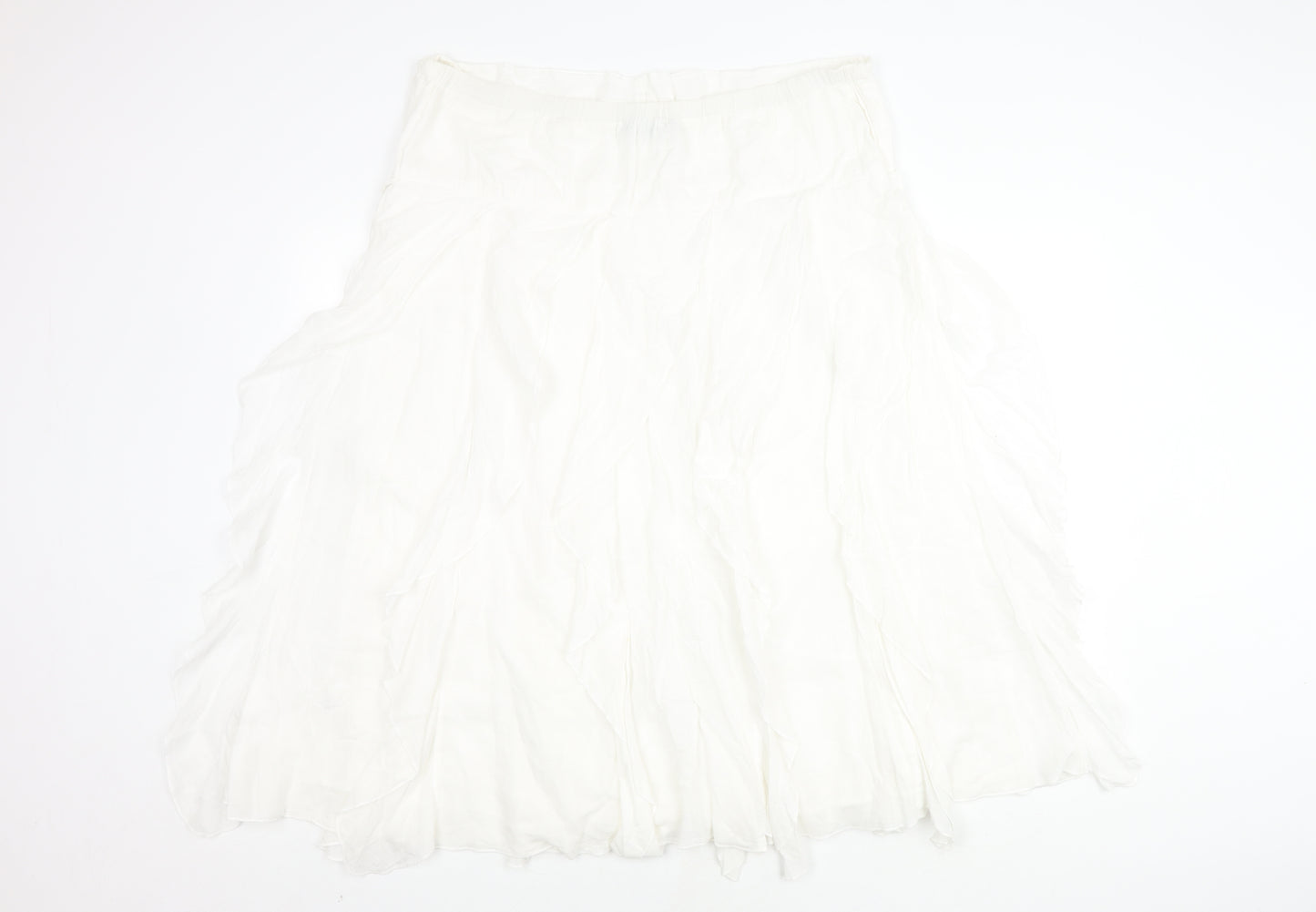 Klass Women’s White Long Skirt, Size 16, Casual Style