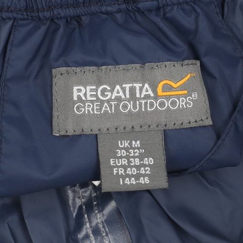 Regatta Blue Waterproof Rain Trousers, Unisex M, Hiking
