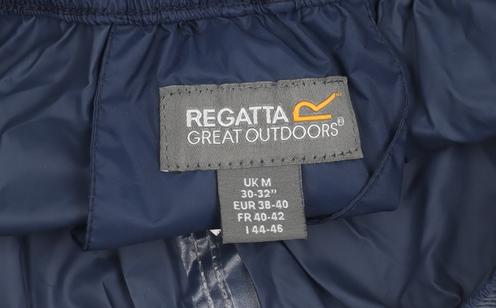 Regatta Blue Waterproof Rain Trousers, Unisex M, Hiking