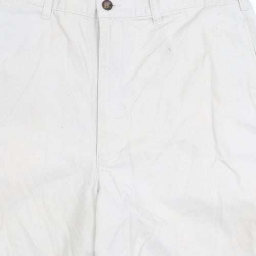 Marks and Spencer Men's Beige Chino Shorts Size 34