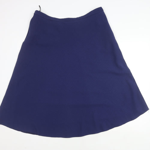 Marks and Spencer Women's Blue A-Line Skirt Size 18