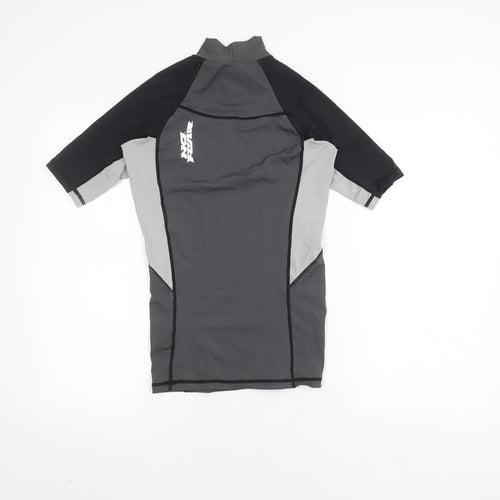 No Fear Men's Black/Grey S Athletic High Neck Pullover